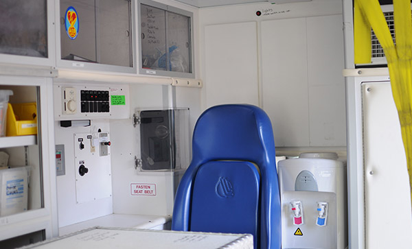 Ambulance Interior Back Seat