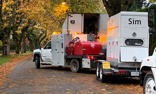 Fuel Truck Rear with Trailer